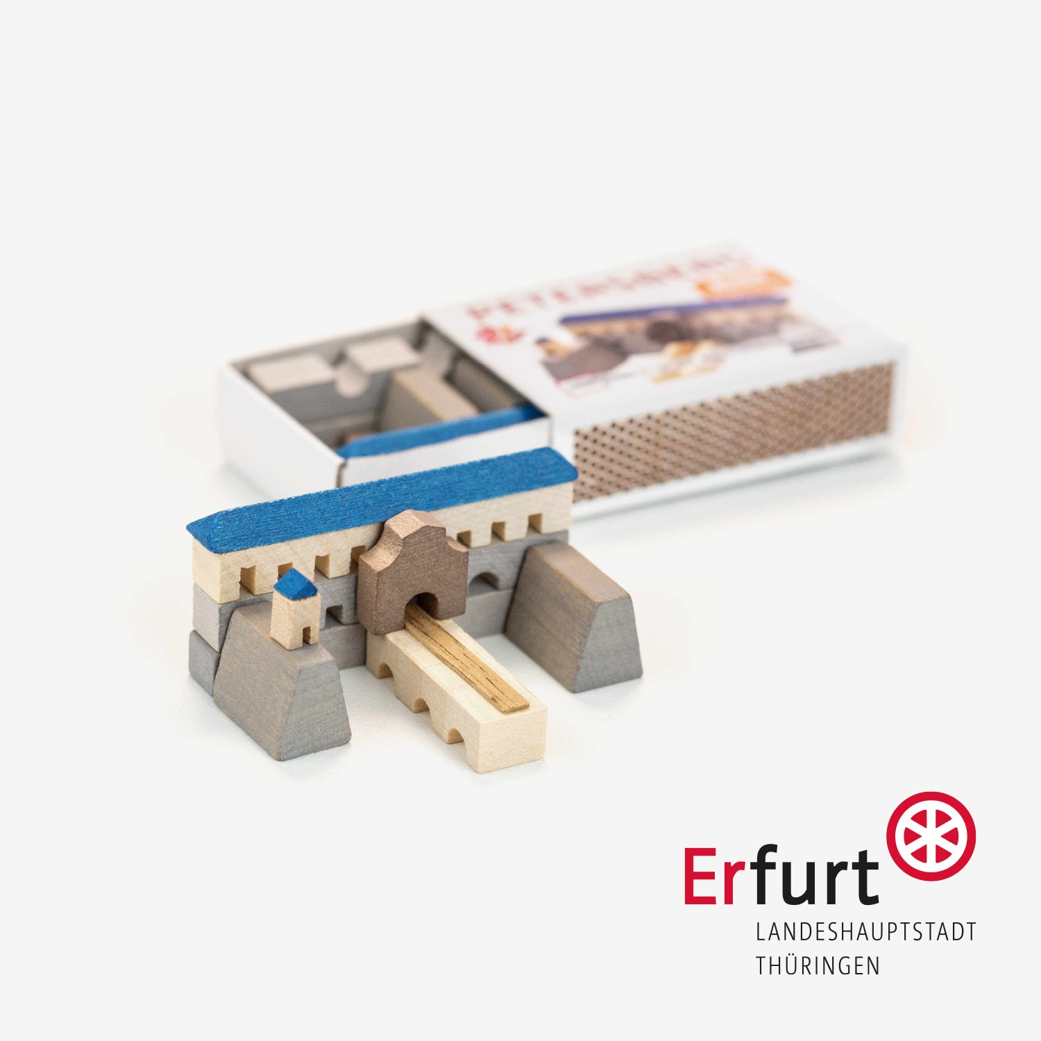 Holzbausatz Petersberg in Erfurt in der Streichholzschachtel