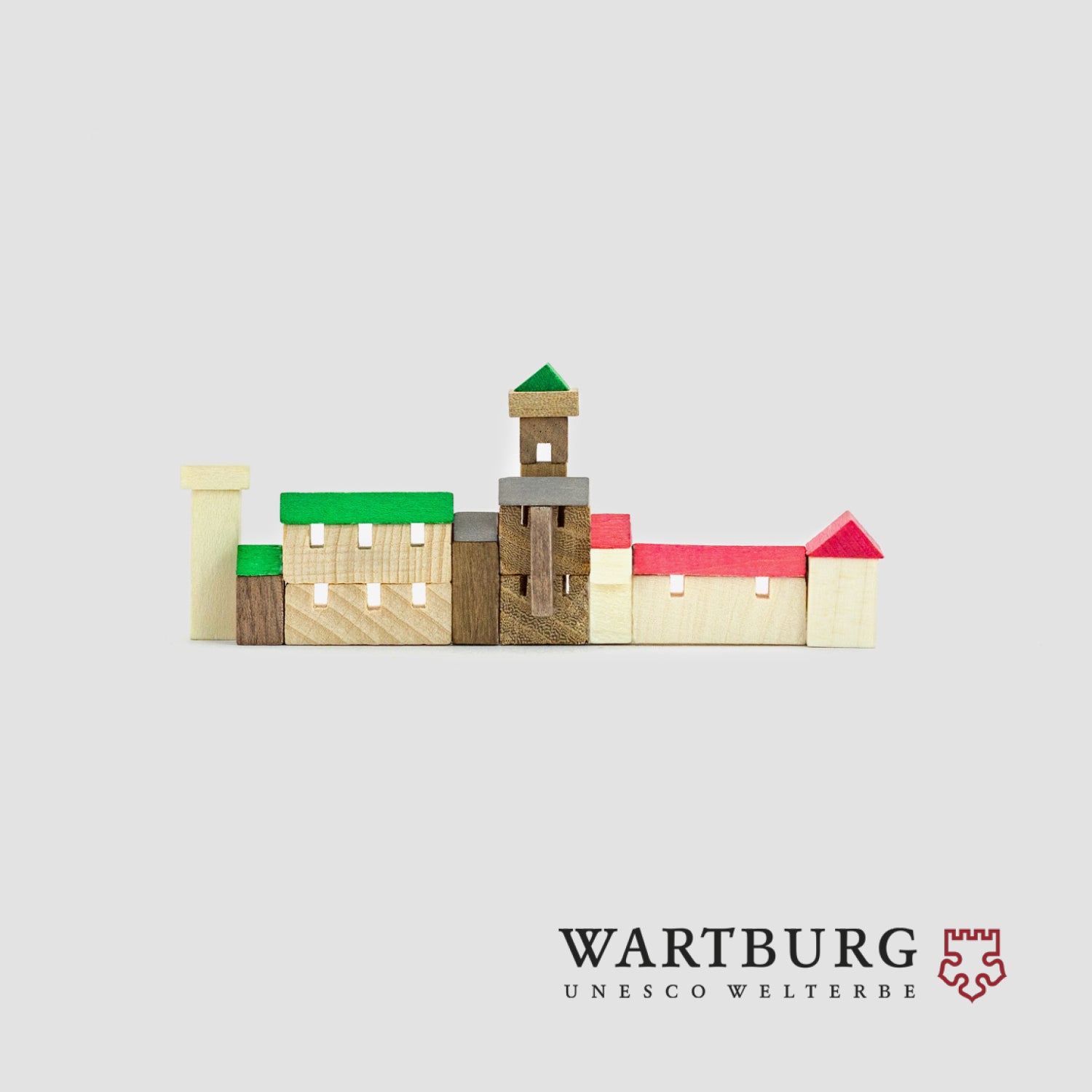 Holzbausatz Wartburg in Eisenach in der Streichholzschachtel