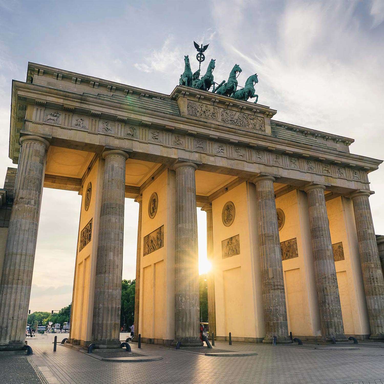 Brandenburger Tor Berlin -Miniatur Holzbausatz in der Streichholzschachtel