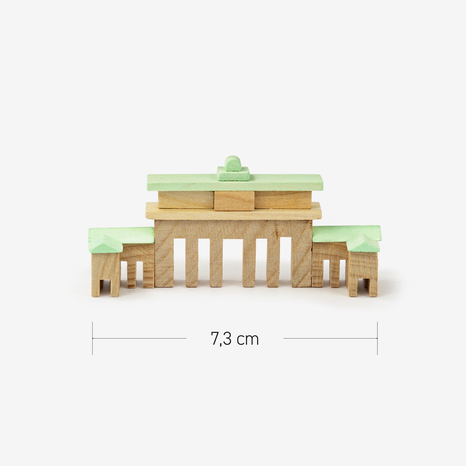 Brandenburger Tor Berlin -Miniatur Holzbausatz in der Streichholzschachtel