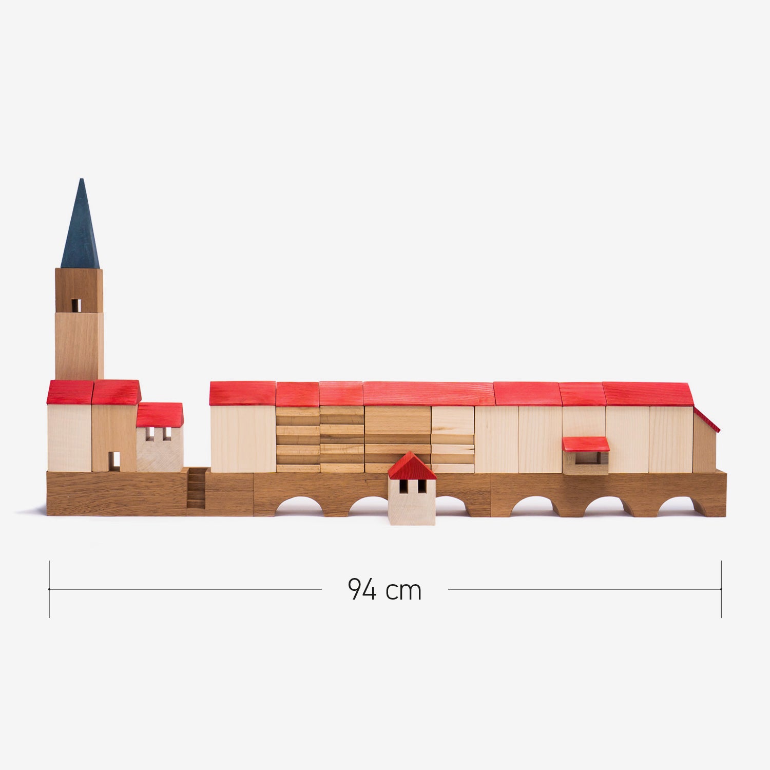 Krämerbrücke Erfurt - 94 cm Holzbausatz in der Streichholzschachtel
