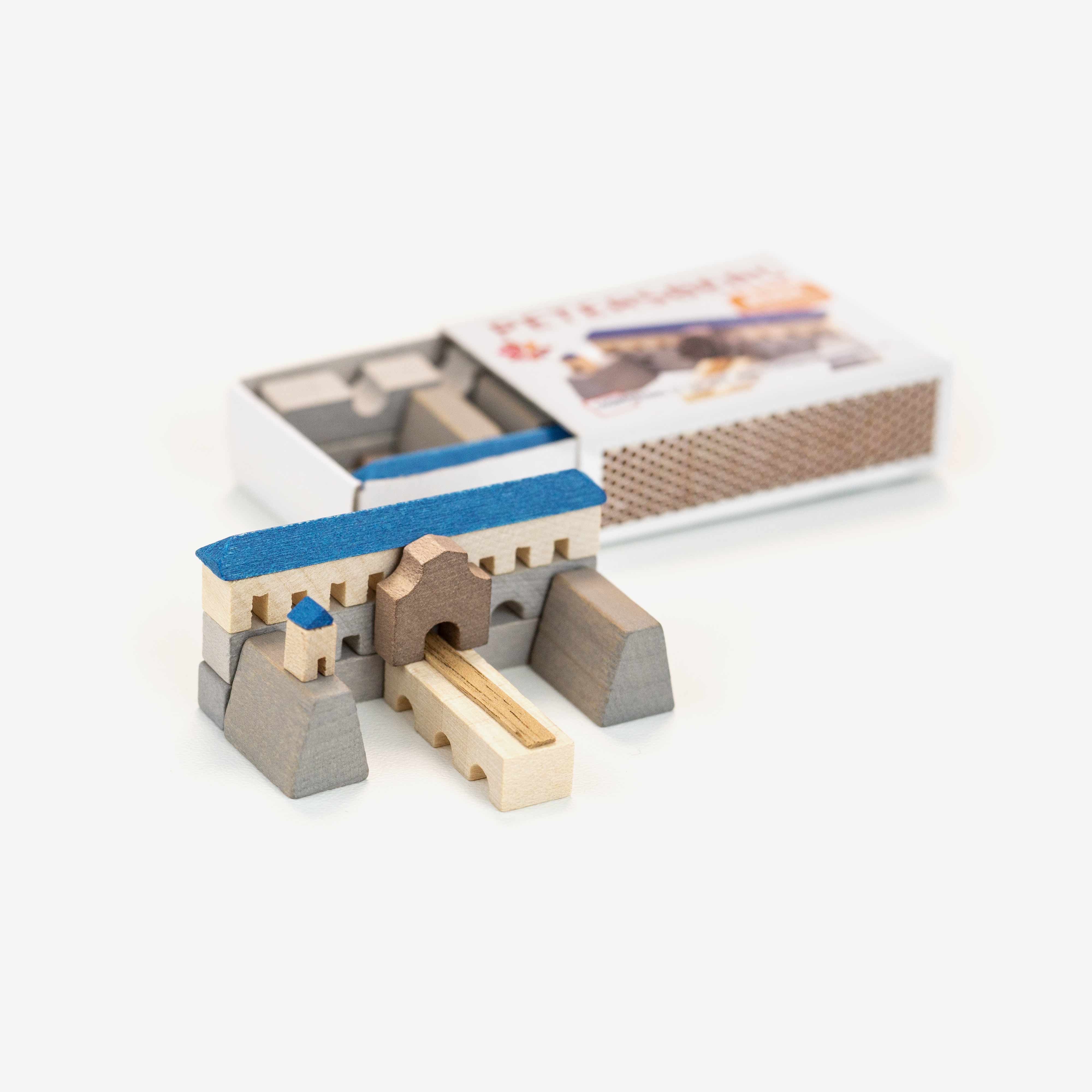 Petersberg Erfurt - Miniatur Holzbausatz in der Streichholzschachtel