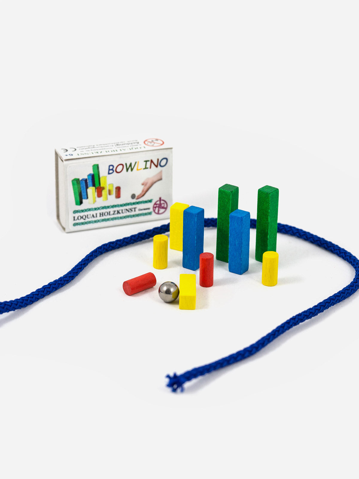 Miniatur Holzspiel Bowlino