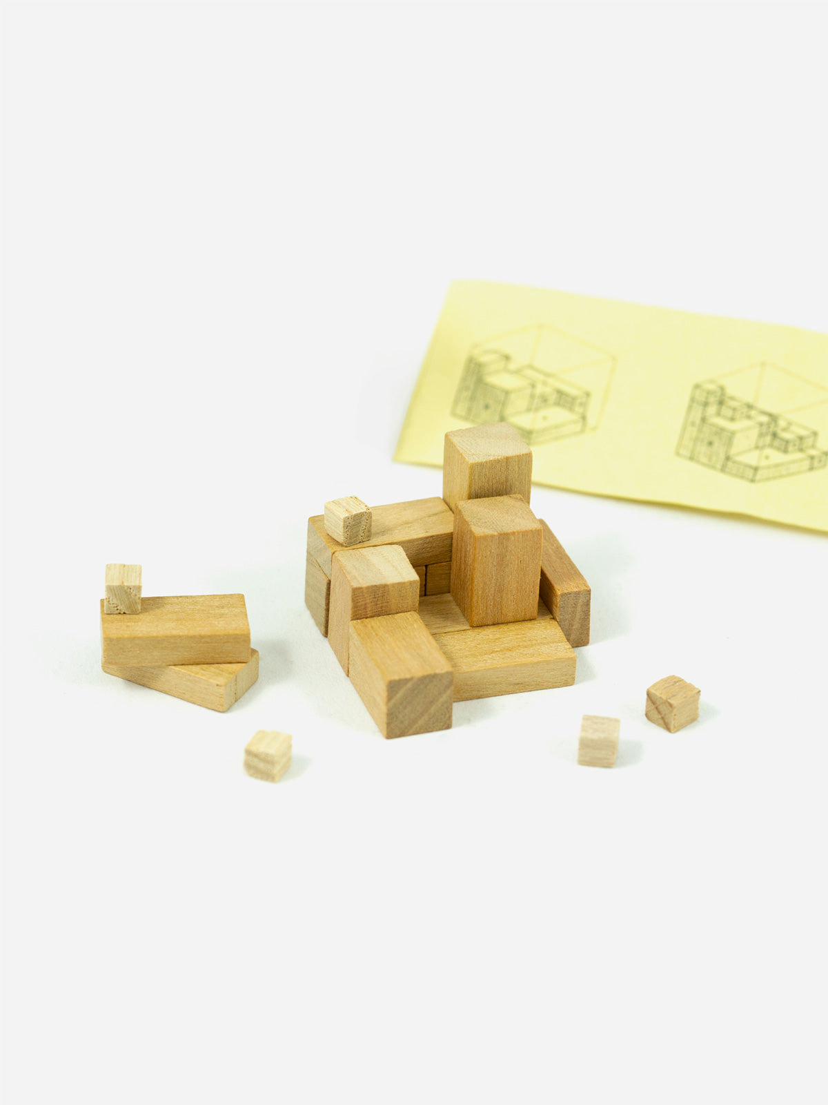 Miniatur Holzspiel Kubus-Problem