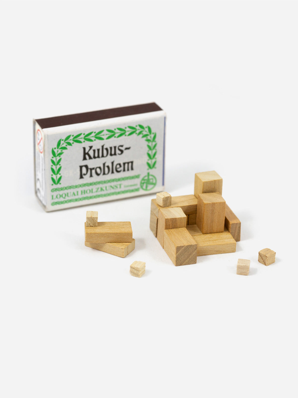 Miniatur Holzspiel Kubus-Problem
