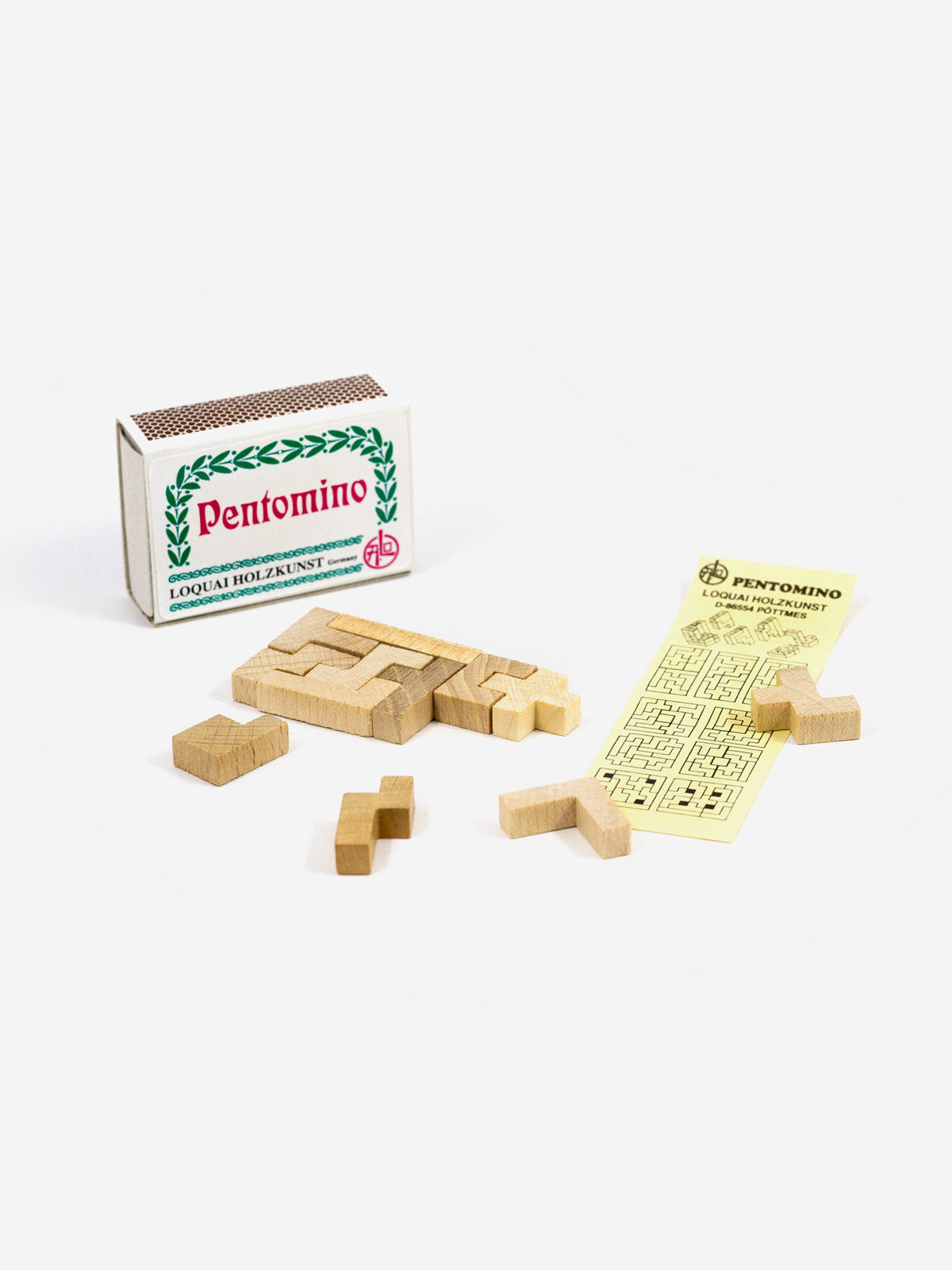 Miniatur Holzspiel Pentomino