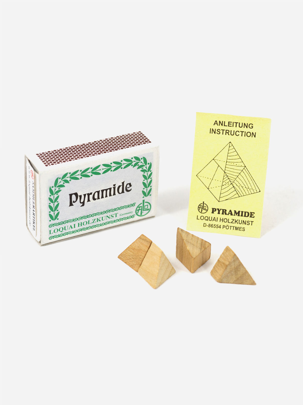 Miniatur Holzspiel Pyramide