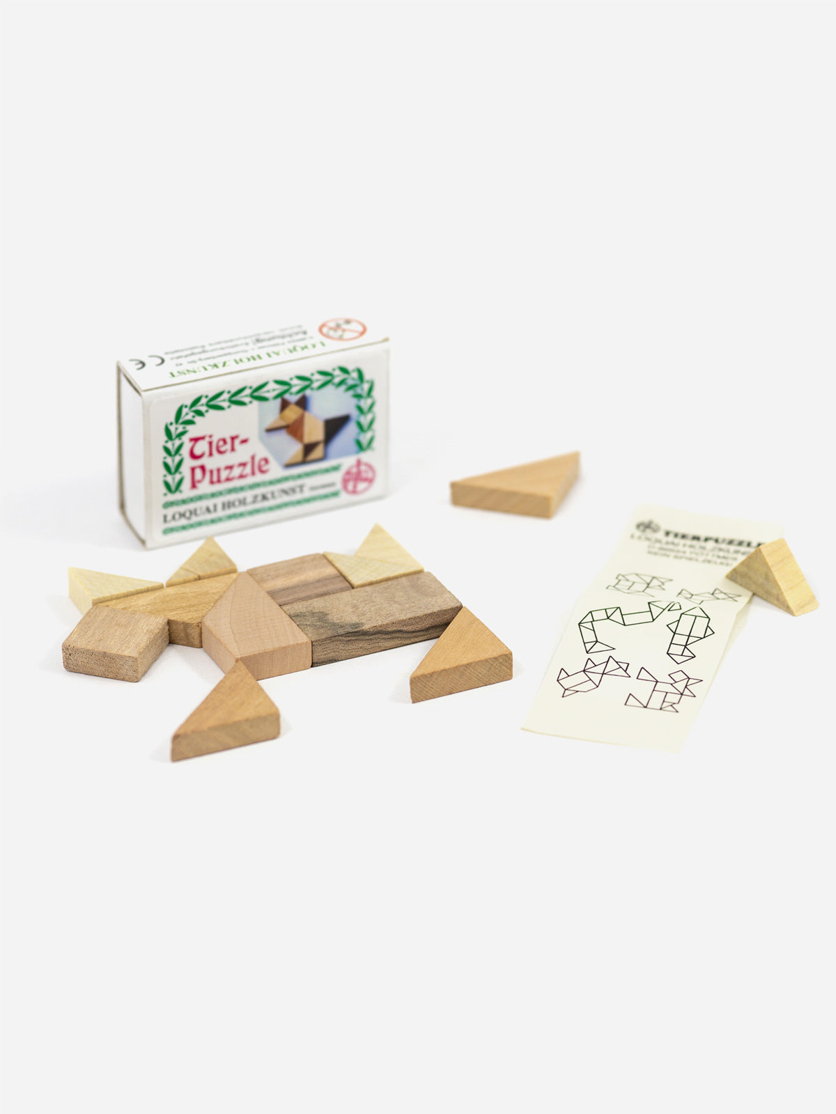 Miniatur Holzspiel Tierpuzzle