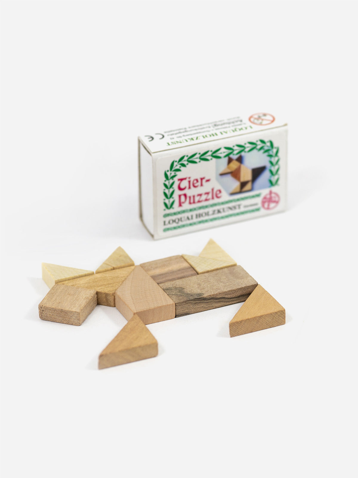 Miniatur Holzspiel Tierpuzzle