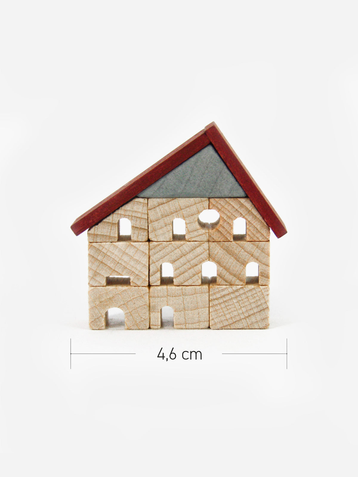 Miniatur der Alten Synagoge Erfurt aus Holz, Breite 4,6 cm