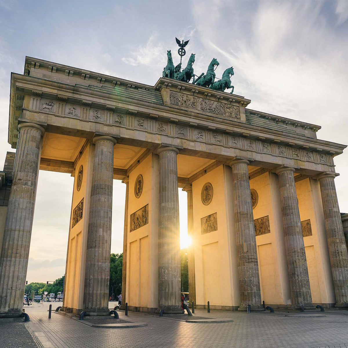 Brandenburger Tor Berlin -Miniatur Holzbausatz in der Streichholzschachtel