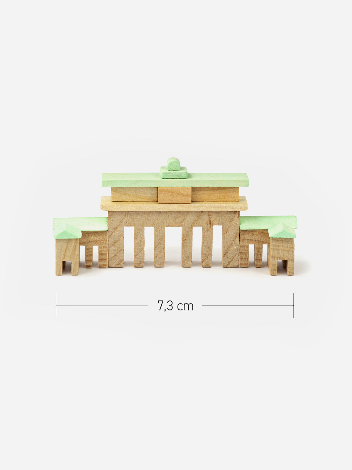 Brandenburger Tor Berlin -Miniatur Holzbausatz in der Streichholzschachtel