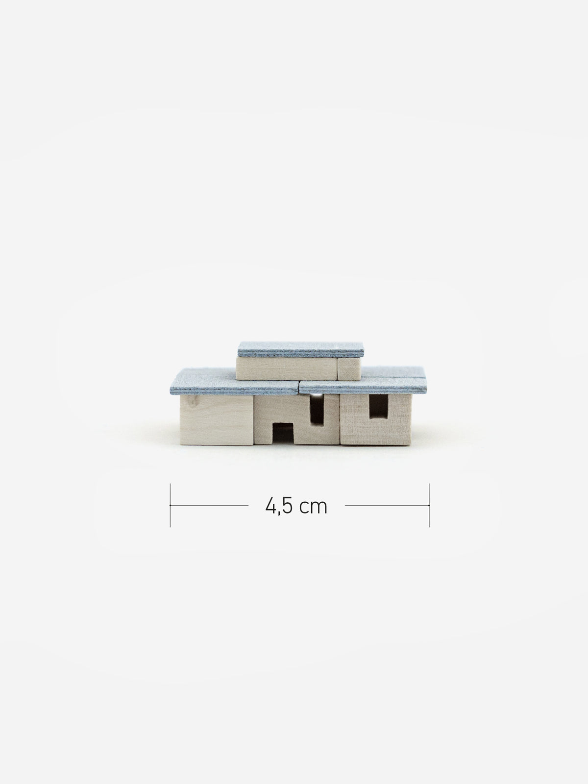 Haus am Horn Weimar - Miniatur Holzbausatz in der Streichholzschachtel