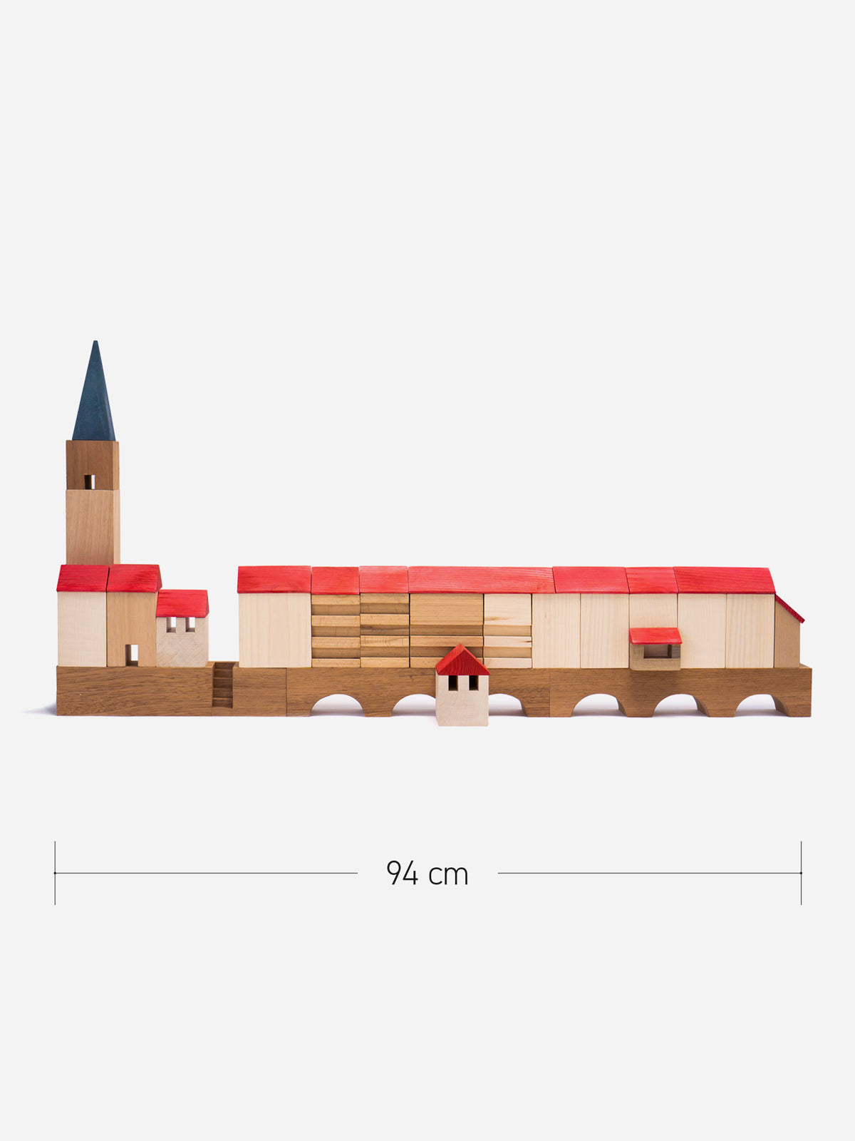 Krämerbrücke Erfurt - 94 cm Holzbausatz in der Streichholzschachtel
